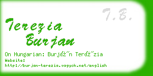 terezia burjan business card